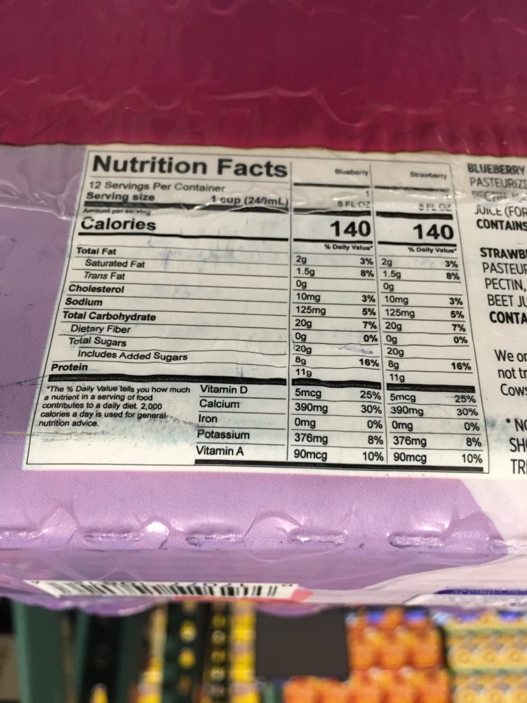 Costco479976 LifewayKefirSmoothiechart CostcoChaser