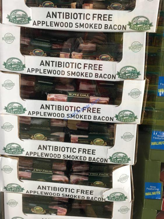 Pure Farms Applewood Smoked Bacon 2 / 24 Ounce Packages CostcoChaser