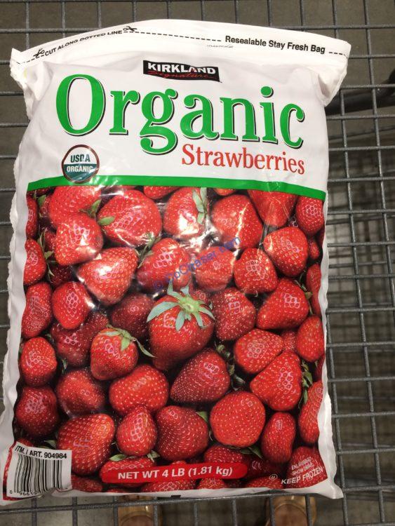 Kirkland Signature Organic Strawberries 4 Pound Bag