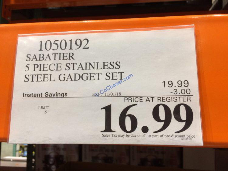 Costco-1050192-Sabatier-5Piece-Stainless-Steel-Gadget-Set-tag1