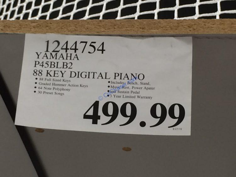 Yamaha P45BLB2 88 Key Digital Piano CostcoChaser