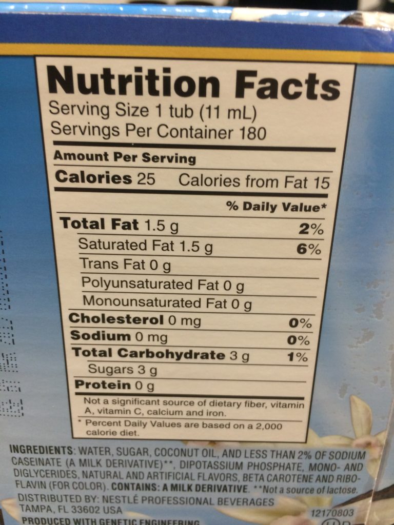 Costco7805NestléCoffeemateFrenchVanillaCreamerchart CostcoChaser