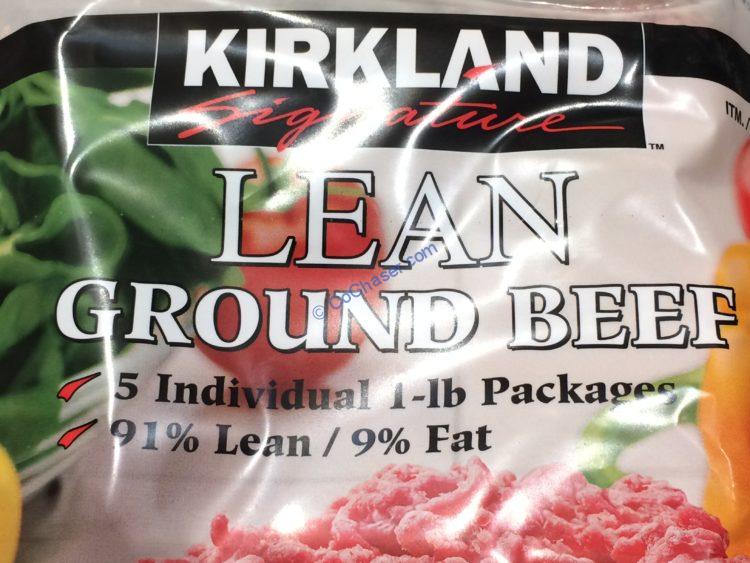 Kirkland Signature 91 Lean Ground Beef 5/1 Pound CHUBs CostcoChaser