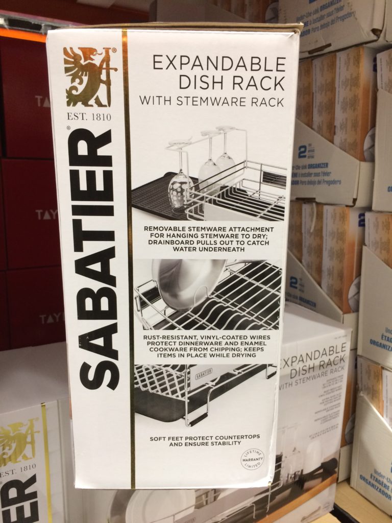 Costco1050202 SabatierExpandableDishRackwithStemwareRack2