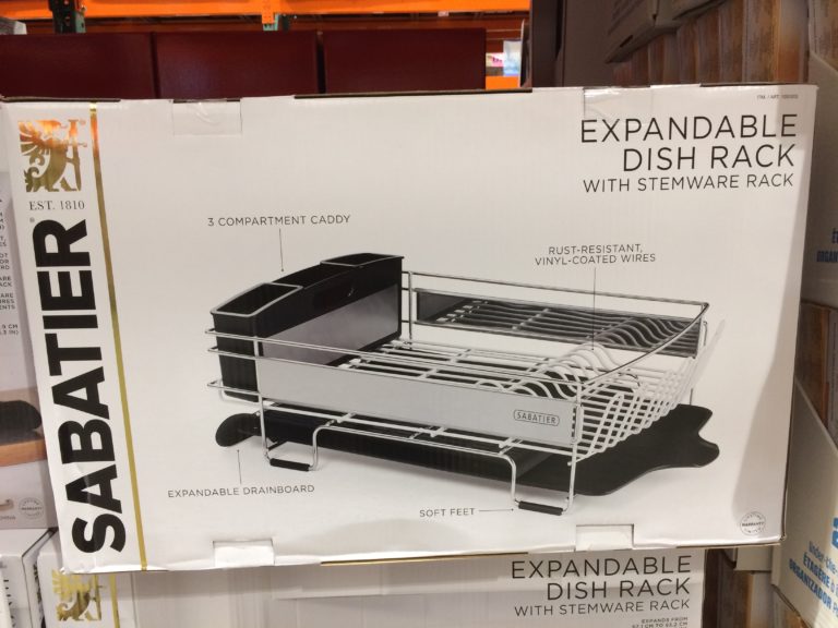 Costco1050202 SabatierExpandableDishRackwithStemwareRack5