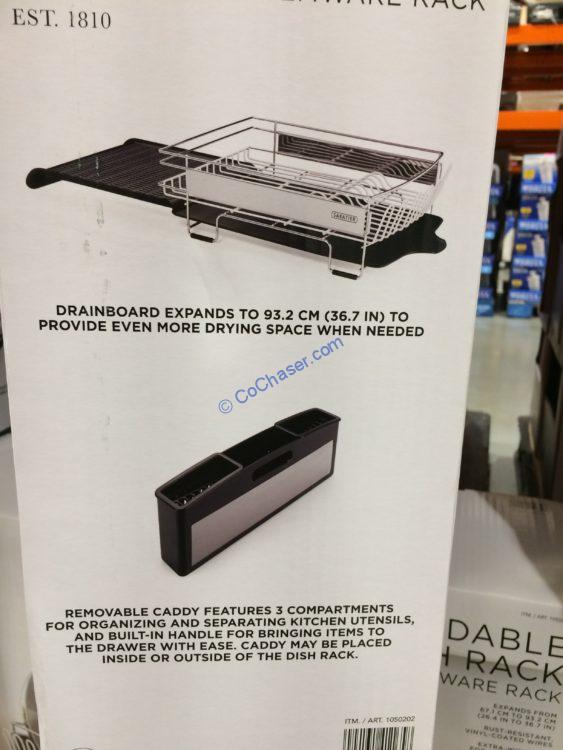 Costco1050202 SabatierExpandableDishRackwithStemwareRack6
