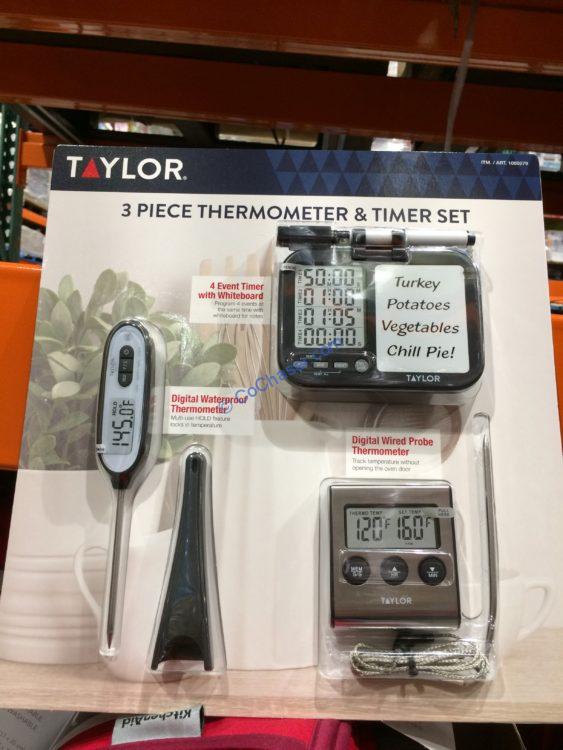 Taylor 3 Piece Thermometer and Timer Set