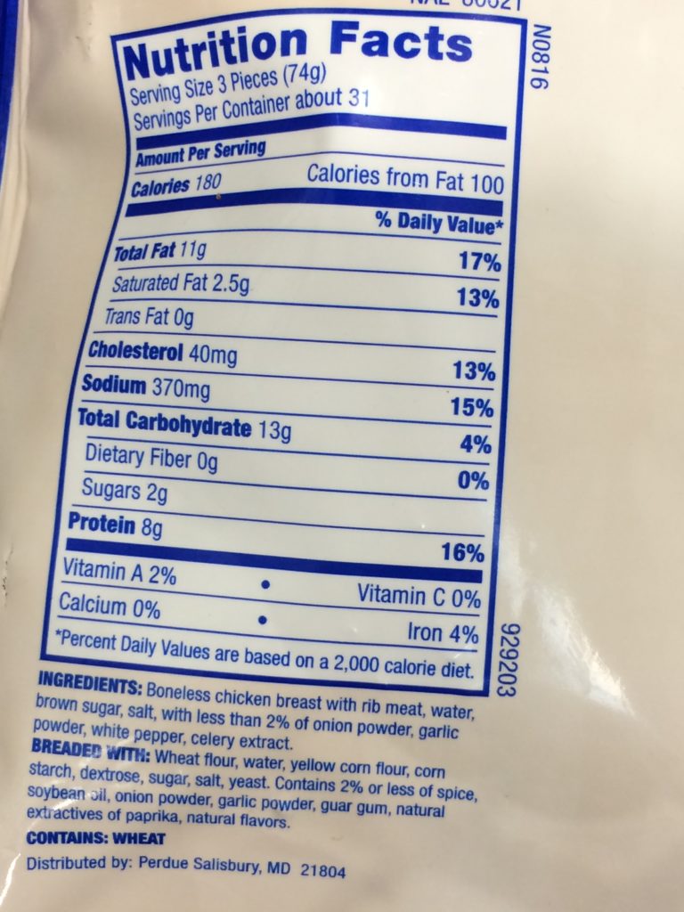 Costco1054443PerduePankoChickenNuggetschart CostcoChaser