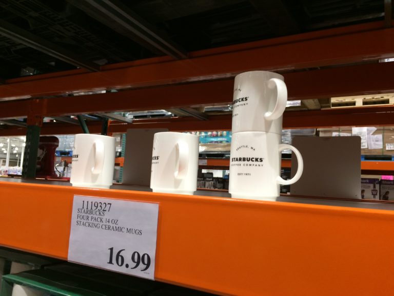 Starbucks Four Pack 14 OZ Stacking Ceramic Mugs CostcoChaser