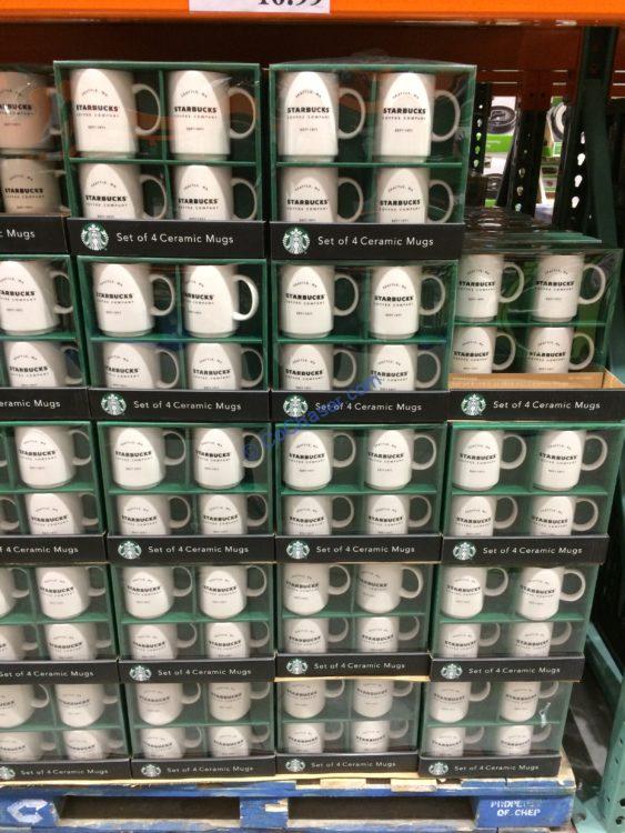 Costco1119327StarbucksFourPack14OZStackingCeramicMugsall CostcoChaser