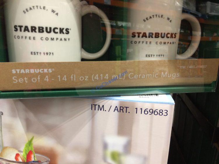 Costco1119327StarbucksFourPack14OZStackingCeramicMugspart