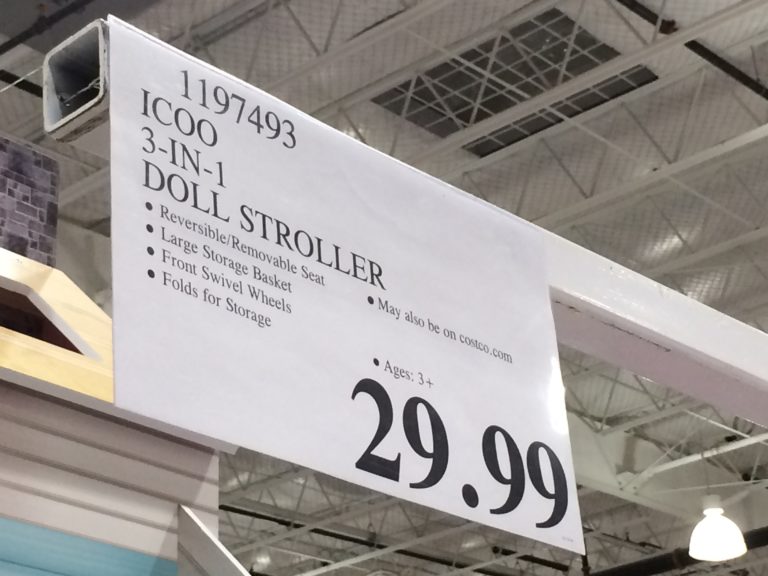Costco1197493iCoo3in1DollStrollertag CostcoChaser