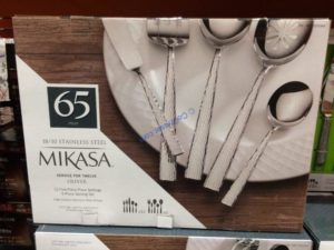 Costco-1231566-Mikasa –Stainless-Steel-65PC-Flatware-Set-face