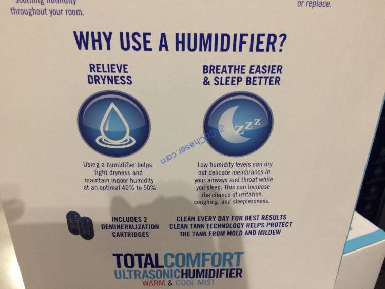 HoMedics Ultrasonic Humidifier with Dual Tanks CostcoChaser