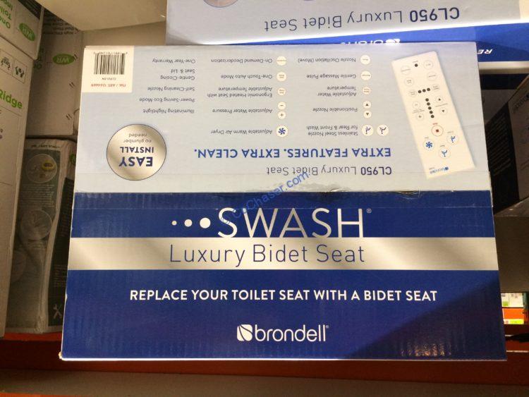 Costco1244669BrondellSwashCL950LuxuryElongatedBidetSeatspec