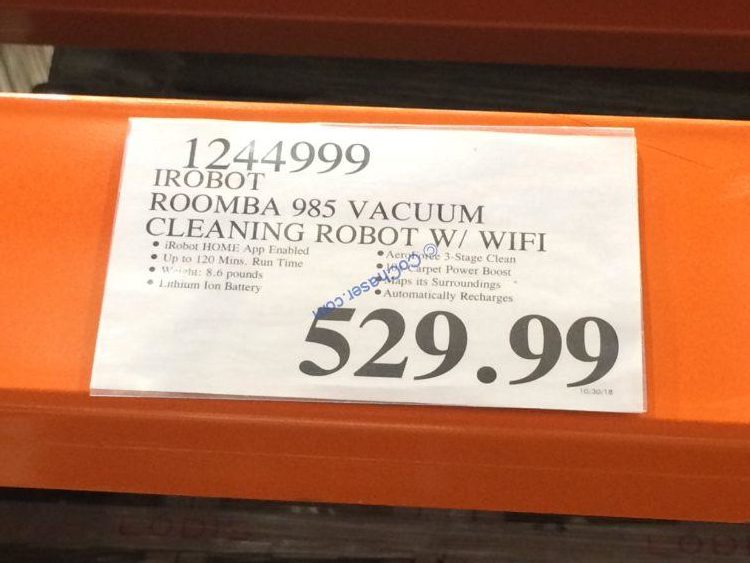 IRobot Roomba 985 Vacuum Cleaning Robot with WIFI CostcoChaser