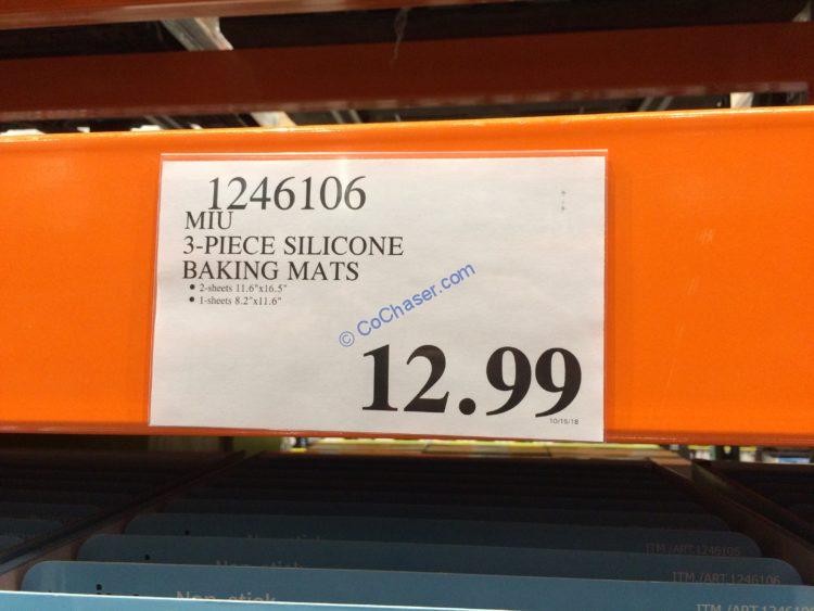 MIU 3piece Nonstick Silicone Baking Mats CostcoChaser