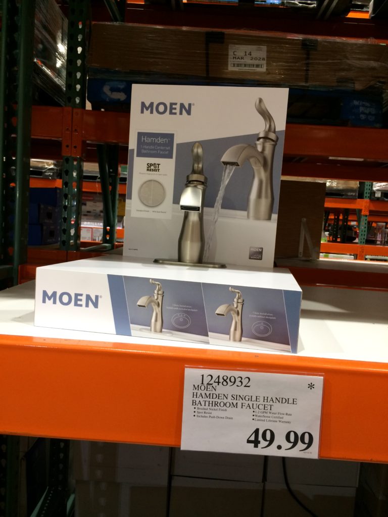 MOEN Hamden Single Handle Bathroom Faucet, Model 84303SRN CostcoChaser