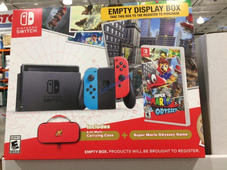 Nintendo Switch Bundle with Switch Case and Super Mario Odyssey Video Game