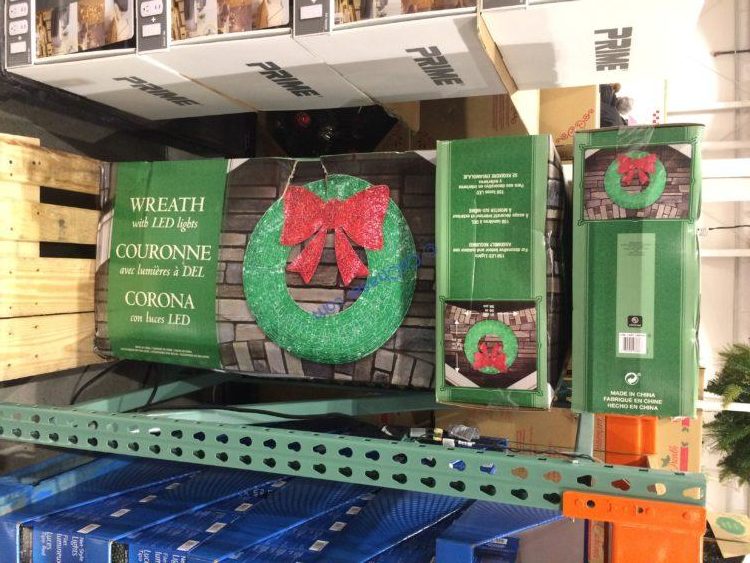 36″ LED Wreath with 150 Lights CostcoChaser