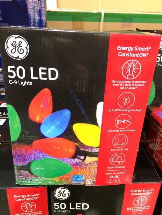 GE 50CT Constanton C9 Color Lights CostcoChaser