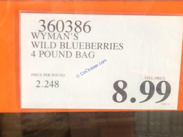 Wyman’s Wild Blueberries 4 Pound Bag CostcoChaser
