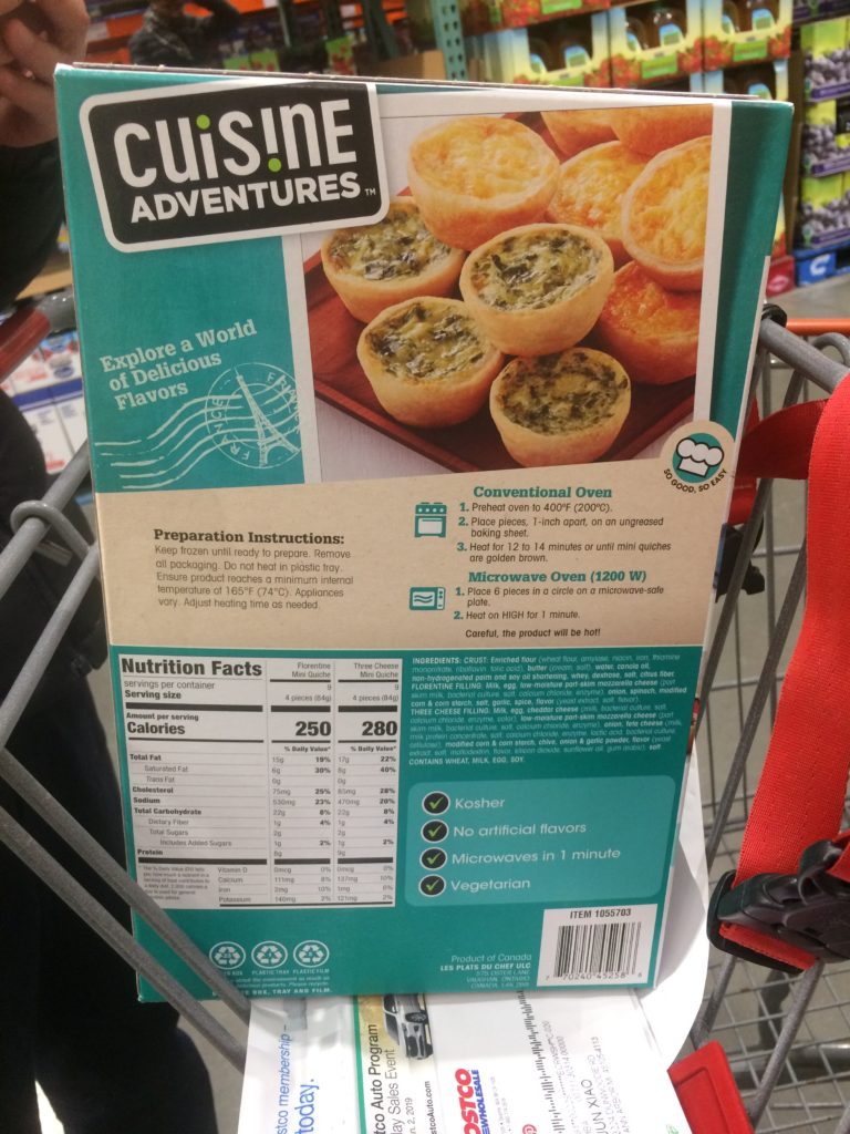 Costco1055703CuisineAdventuresKosherMiniQuicheback CostcoChaser