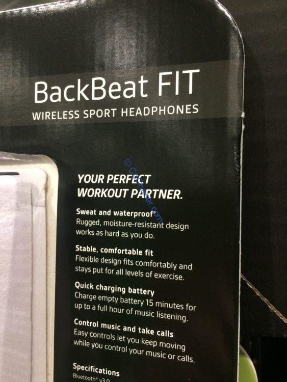 Costco1070777 PlantronicsBackBeatFITWirelessHeadphonesspec