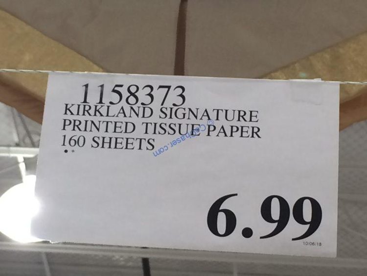 Kirkland Signature Printed Tissue Paper 160 Sheets CostcoChaser