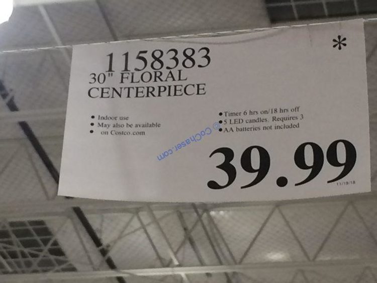 30” Floral Centerpiece CostcoChaser