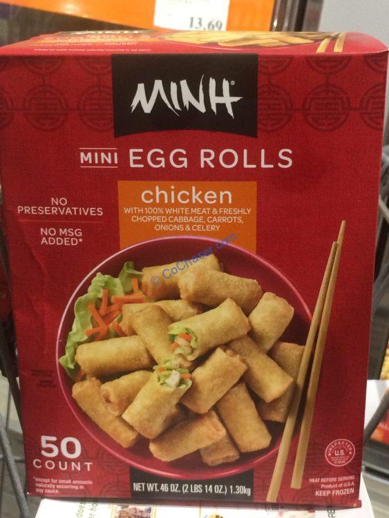 MINH Mini Chicken Egg Rolls 20 Count Box