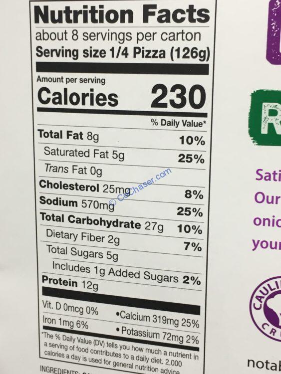 Milton’s Veggie Pizza Cauliflower Crust 2 Pack Box CostcoChaser