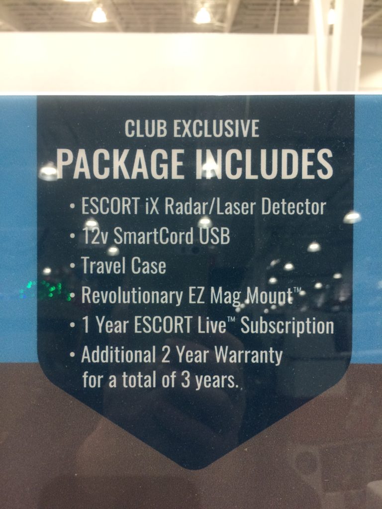 Costco1206828Escort iXLongRangeRadarDetectoritem CostcoChaser