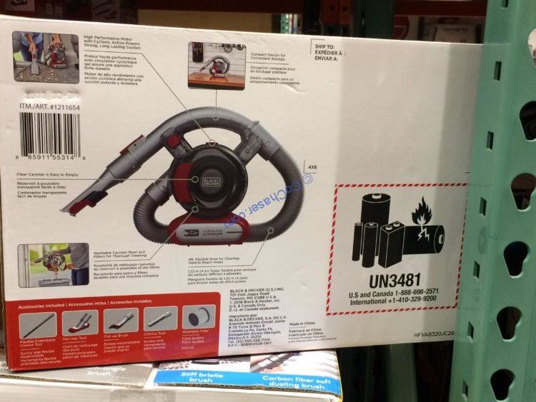 BLACK + DECKER LithiumIon Flex Cordless Automotive Vacuum, Model