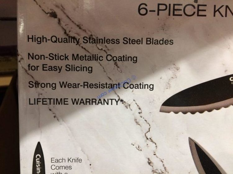 Cuisinart Black Metallic 6PC Knife Set, Model C7712PMBPC CostcoChaser