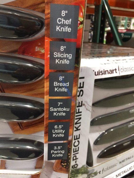 Costco1222510CuisinartBlackMetallic6PCKnifeSet4 CostcoChaser
