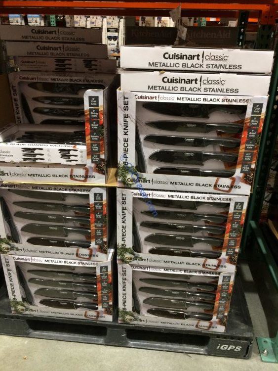 Costco1222510CuisinartBlackMetallic6PCKnifeSetall CostcoChaser
