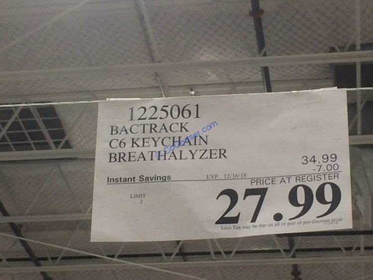 Backtrack C6 Keychain Breathalyzer CostcoChaser