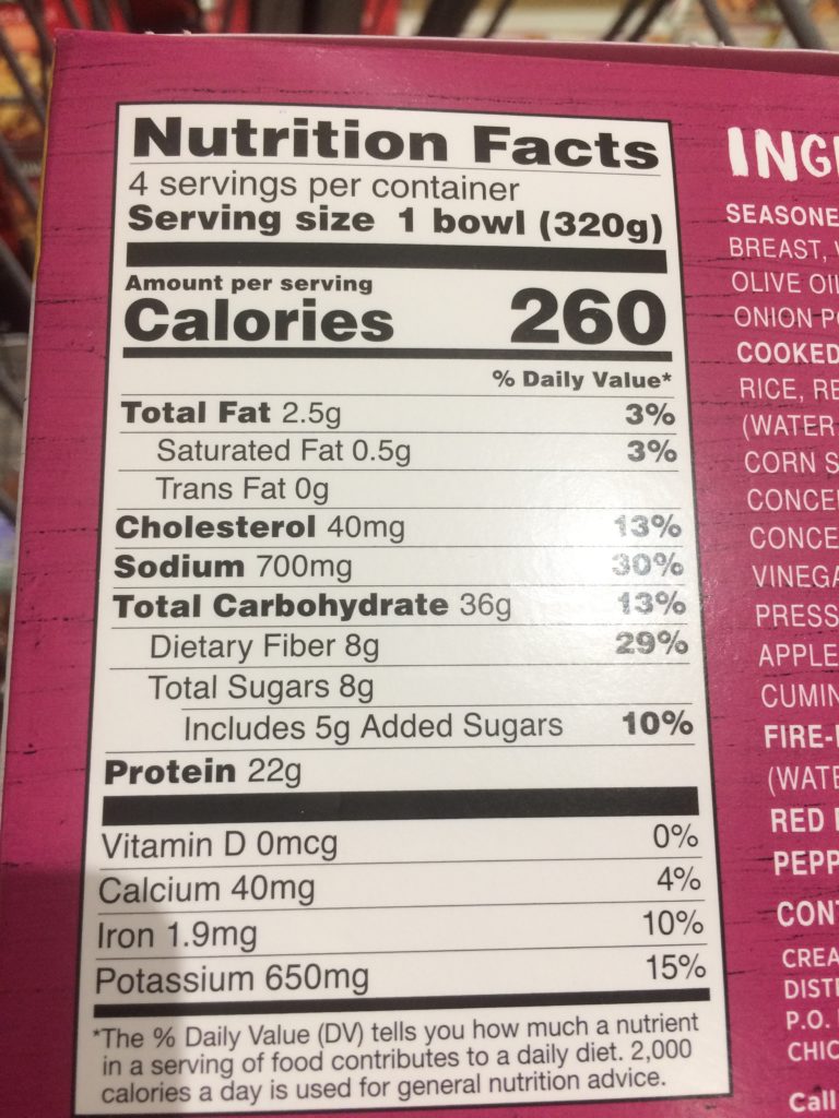 Costco1226533FronteraFajitaBowlchart CostcoChaser