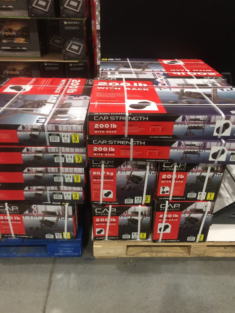 Costco1231412CAPBarbell200LBDumbbellSetHorizontalRackall CostcoChaser