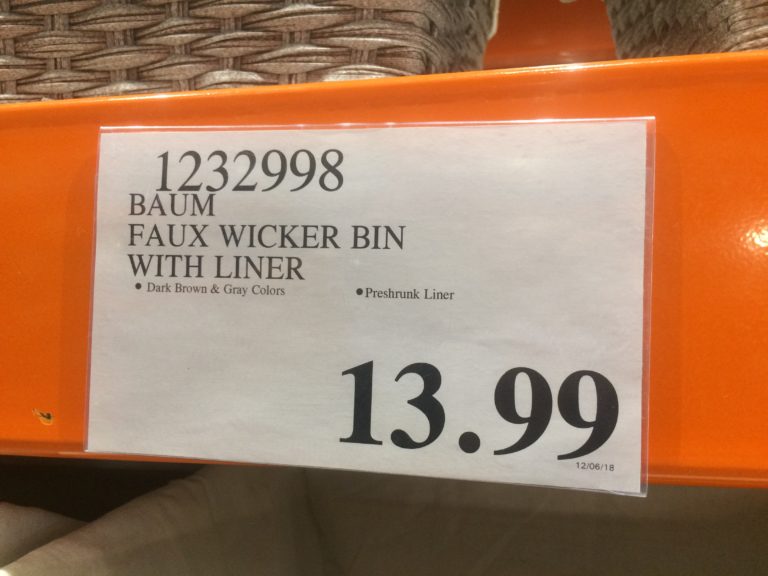 Costco1232998BaumFauxWickerBinwit Linertag CostcoChaser