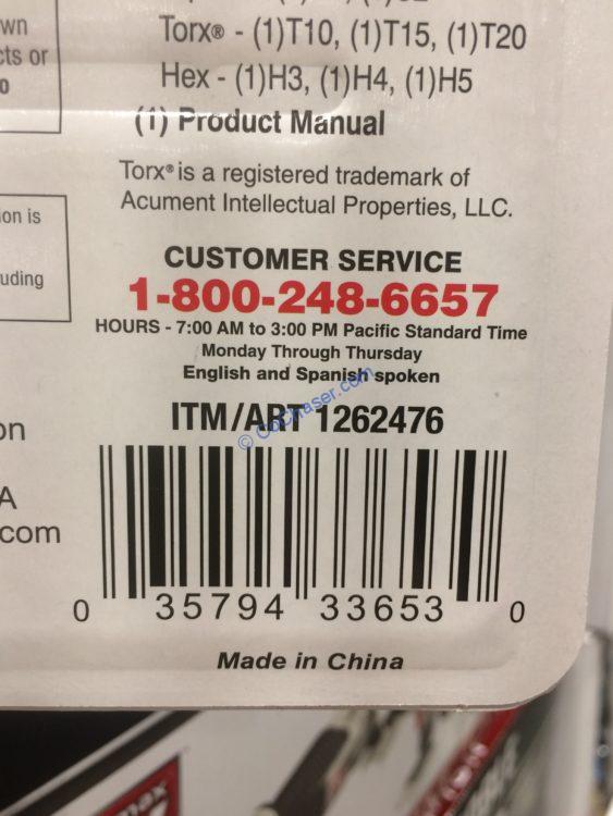 Costco1262476ChannelLockQuickLoadingPowerScrewdriverbar