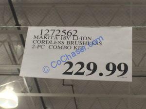 Costco-1272562-Makita-18V-Li-ION-Cordless-Brushless-COMBO-Kit-tag