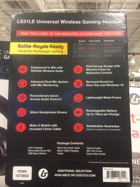 Costco1273553LucidSoundLS31LEUniversalWirelessGamingHeadset