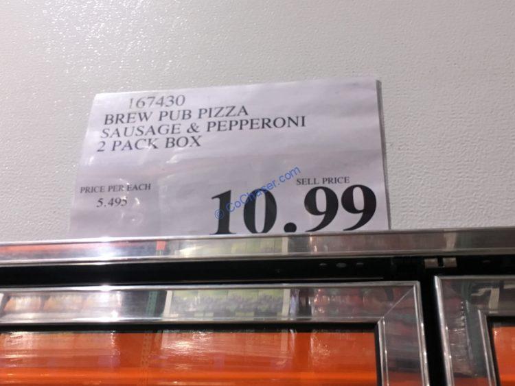 Costco167430BrewPubPizzaSausagePepperonitag CostcoChaser