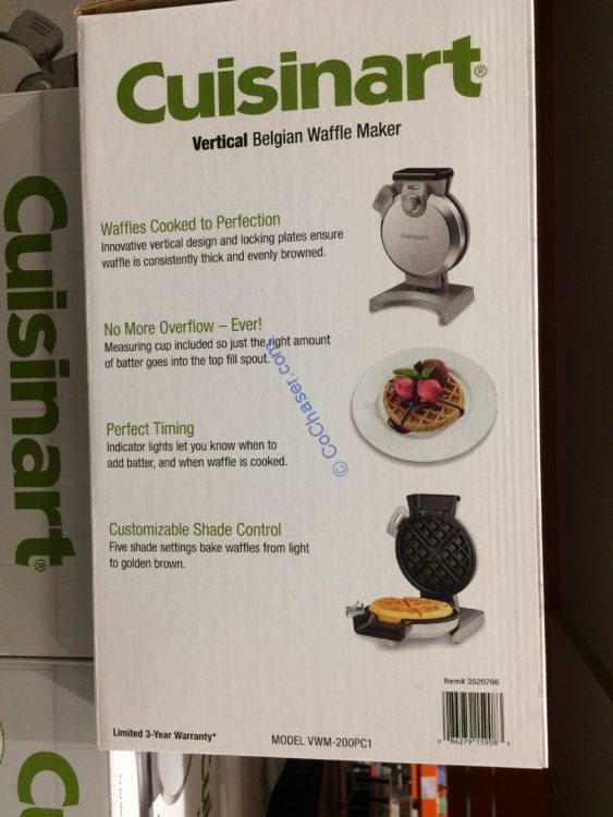 Cuisinart VWM200PC Vertical Belgium Waffle Maker CostcoChaser
