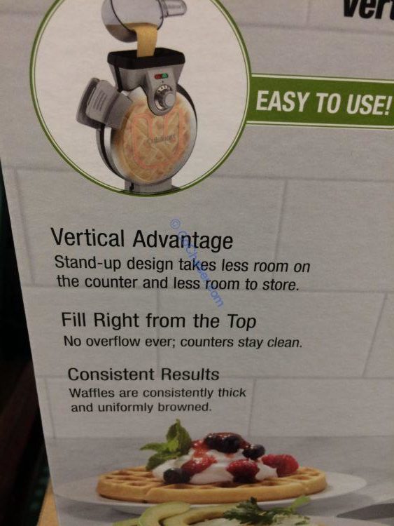 Cuisinart VWM200PC Vertical Belgium Waffle Maker CostcoChaser