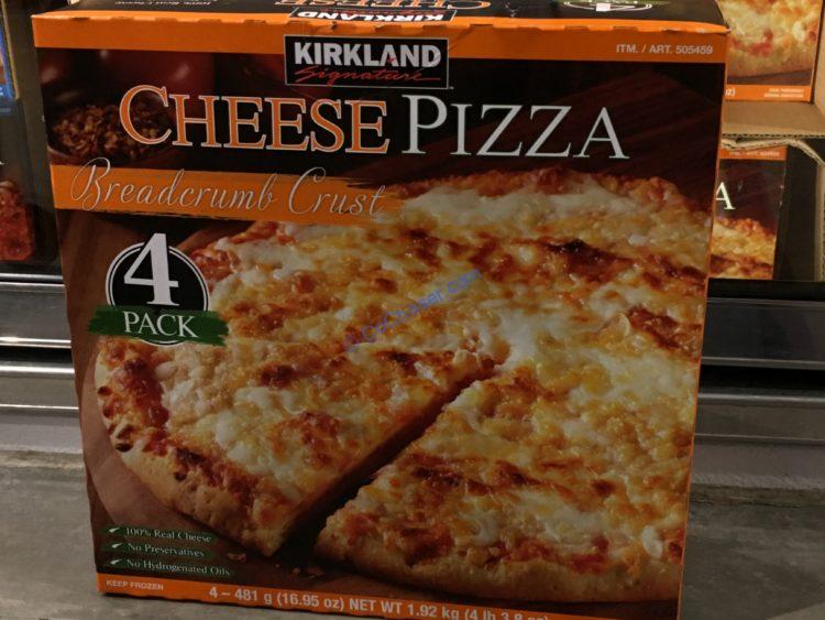 Kirkland Signature Cheese Pizza 4 Pack Box