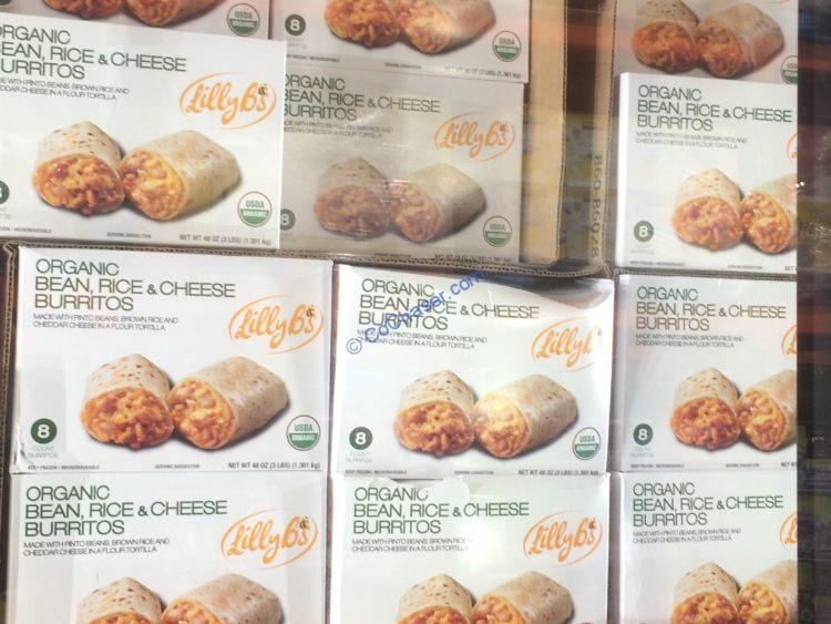 Lilly B’s Orgaic Bean Burrito 8 Count Box CostcoChaser