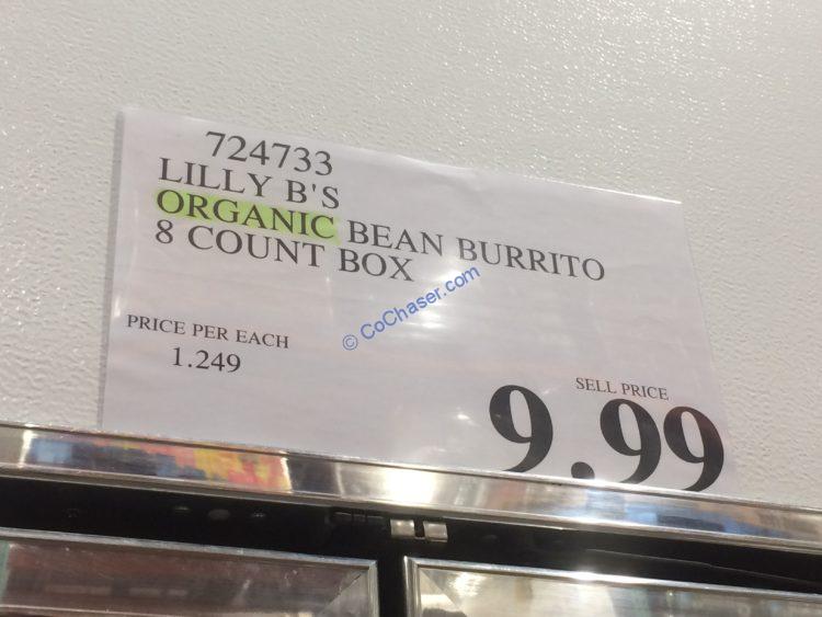 Lilly B’s Orgaic Bean Burrito 8 Count Box CostcoChaser